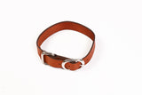 Flax Leather Dog Collar